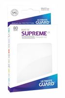 Ultimate Guard Supreme UX Sleeves Standard Size Matte White (80) set van 8 stuks - thumbnail