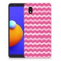 Samsung Galaxy A01 Core TPU bumper Waves Pink - thumbnail