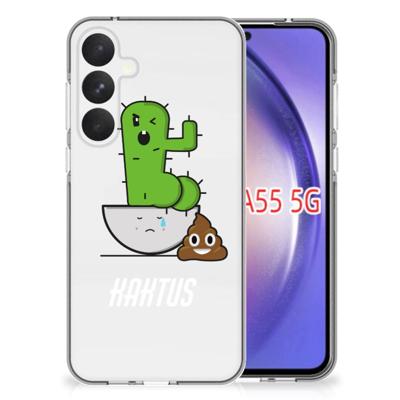 Samsung Galaxy A55 Telefoonhoesje met Naam Cactus Poo