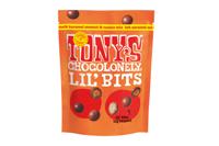 Chocolade Tony's Chocolonely Lil'Bits melk karamel zeezout biscuit 120 gram - thumbnail