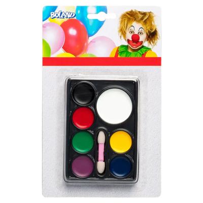 Boland Carnaval Schminkset Clown - verkleed schmink - voor kinderen - themafeest