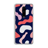 Memphis Shapes Pink: OnePlus 8 Transparant Hoesje