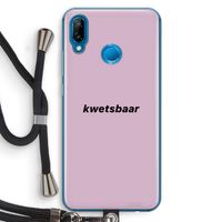 kwetsbaar: Huawei P20 Lite Transparant Hoesje met koord