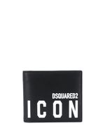 DSQUARED2 portefeuille Icon à imprimé logo - Noir - thumbnail