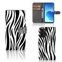 OPPO Reno6 5G | Telefoonhoesje | Met pasjeshouder | Zebra