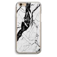 Witte marmer 2: iPhone 6 / 6S Transparant Hoesje