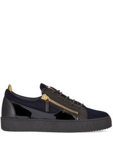 Giuseppe Zanotti baskets Frankie à détails de zips - Bleu