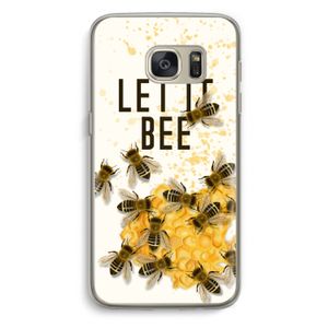 Let it bee: Samsung Galaxy S7 Transparant Hoesje