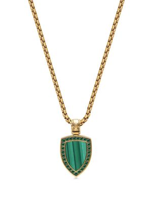 Nialaya Jewelry collier en chaîne à pierre pendante - Or