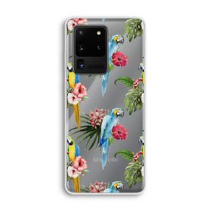 Kleurrijke papegaaien: Samsung Galaxy S20 Ultra Transparant Hoesje