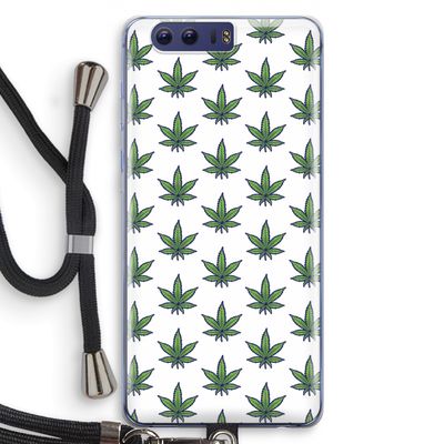 Weed: Honor 9 Transparant Hoesje met koord