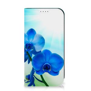 iPhone 15 Pro Smart Cover Orchidee Blauw - Cadeau voor je Moeder