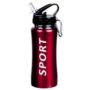 Sport Bidon drinkfles/waterfles Sport print rood 420 Ml