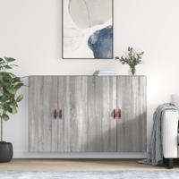 Hangkasten 2 st 69,5x34x90 cm grijs sonoma eikenkleurig