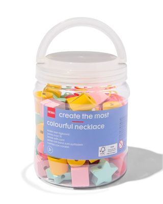 HEMA Kralen Hout Met Rijgkoord - 70 Stuks