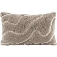 2e Halve Prijs Leen Bakker - Sierkussen Guust - Grijs/wit - 30x50 Cm - Katoen - Grijs#Wit