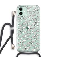 Zwanen: iPhone 11 Transparant Hoesje met koord
