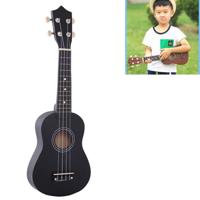 HM100 21 inch Basswood Ukulele kinderen verlichting muziekinstrument (zwart)