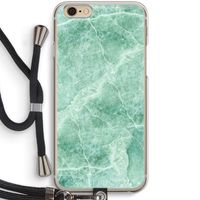 Groen marmer: iPhone 6 / 6S Transparant Hoesje met koord