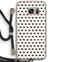 Hartjes: Samsung Galaxy S7 Transparant Hoesje met koord