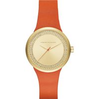 Horlogeband Armani Exchange AX6012 Leder Oranje 16mm