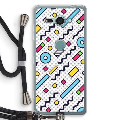 8-bit N°8: Sony Xperia XZ2 Compact Transparant Hoesje met koord