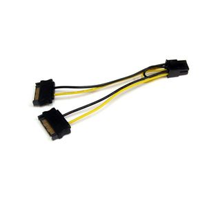 StarTech.com 15cm SATA Voeding naar 6-pins PCI Express Videokaart Voeding Verloopkabel