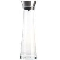 Karaf - Waterkan - RVS Zeef - Glas - 9.5 x 30 cm - 1 liter - thumbnail