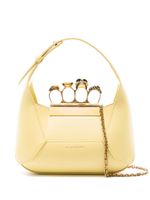 Alexander McQueen mini sac Jewelled en cuir - Jaune - thumbnail