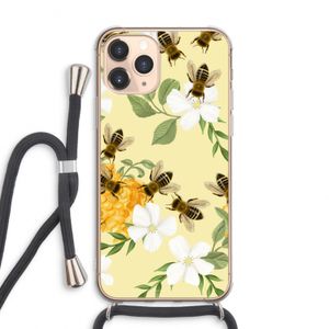 No flowers without bees: iPhone 11 Pro Max Transparant Hoesje met koord