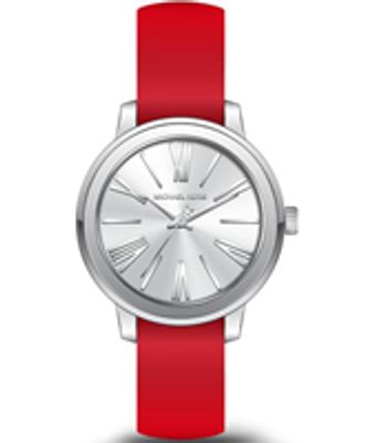 Horlogeband Michael Kors MK2636 Silicoon Rood 18mm