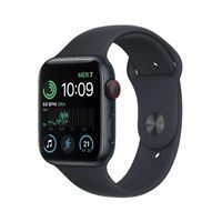 Refurbished Apple Watch SE 2020 40 MM Aluminium Zwart 4G met Zwart sportbandje Zichtbaar gebruikt