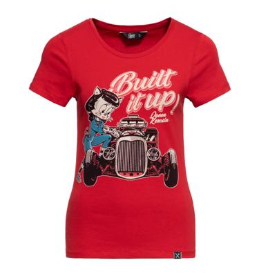 Queen Kerosin Built It Up Shirt Red-XXXL
