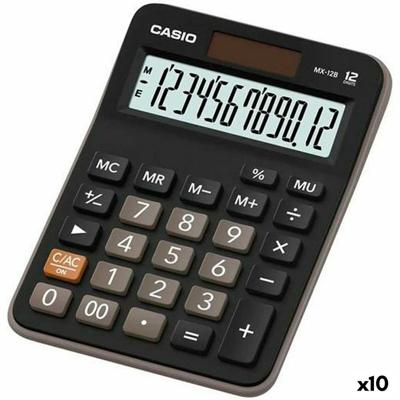 Rekenmachine Casio MX-12B Zwart 14,7 x 10,6 x 2,9 cm (10 Stuks)