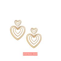 Day&Eve Oorbellen Sonar Heart Earring | Goud