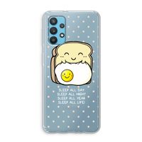 Sleep All Day: Samsung Galaxy A32 4G Transparant Hoesje