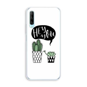 Hey you cactus: Huawei P Smart Pro Transparant Hoesje