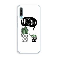 Hey you cactus: Huawei P Smart Pro Transparant Hoesje