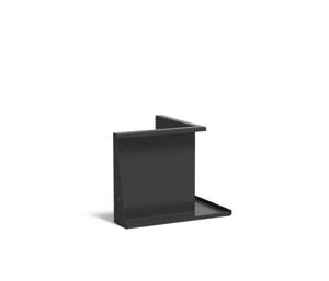 Keerwand aluminium binnenhoek 50x50x50cm.