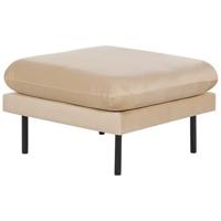 Beliani - VINTERBRO - Ottomaan - Beige - Fluweel