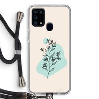 Violets are blue: Samsung Galaxy M31 Transparant Hoesje met koord