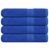 VidaXL Saunahanddoeken 4 st 80x200 cm 360 g/m² 100% katoen blauw VidaXL Saunahanddoeken 4 st 80x200 cm 360 g/m² 100% katoen blauw
