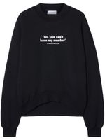 Off-White t-shirt en coton à slogan imprimé - Noir