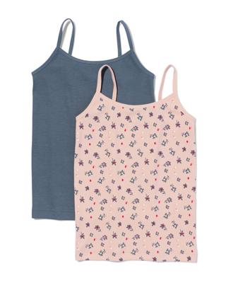 HEMA Kinderhemden Stretch Katoen - 2 Stuks Grijs (grijs)