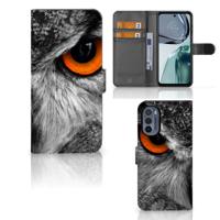 Motorola Moto G62 5G | Telefoonhoesje | Met pasjeshouder | Uil