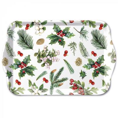 Ambiente tray 13x21cm winter greenery
