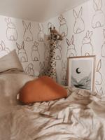 Behang Bunnies Rol Pink