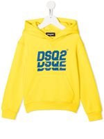 DSQUARED2 KIDS hoodie à logo imprimé - Jaune - thumbnail