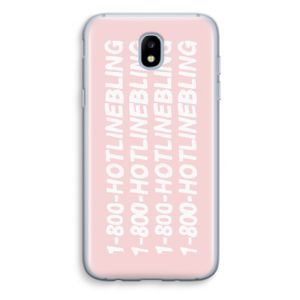 Hotline bling pink: Samsung Galaxy J5 (2017) Transparant Hoesje