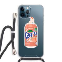 S(peach)less: iPhone 12 Pro Max Transparant Hoesje met koord